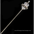 Goddess Athena sceptre prop metal set diamond accessories around the chain lengthen creative gift